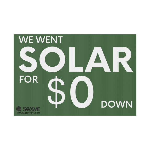 Swave Yard Sign